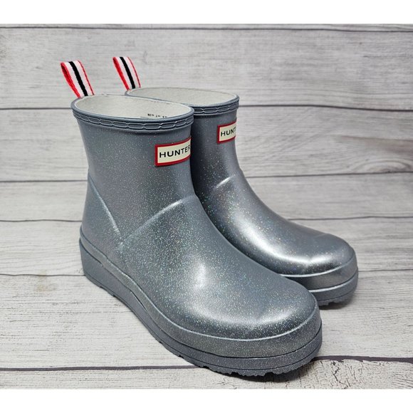 NEW! Hunter Play Short Cosmic‎ Women Boots Size 7 - Picture 1 of 11
